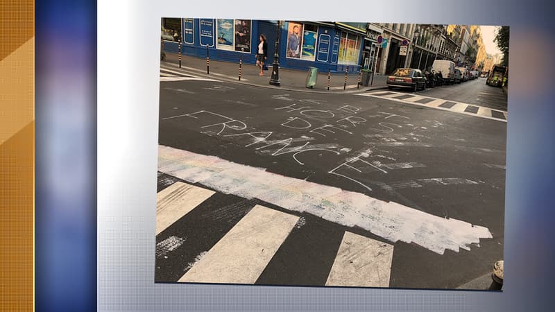 Le tag homophobe va être recouvert.