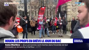 Réforme des retraites: des professeurs en grève le jour du bac à Rouen