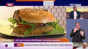 Les fast-food détrônent les restaurants 