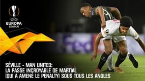 Séville-Man United: La passe incroyable de Martial (qui a amené le penalty) sous tous les angles
