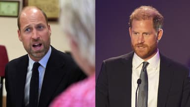 Le prince William et le prince Harry, à Londres, le 8 septembre 2025.