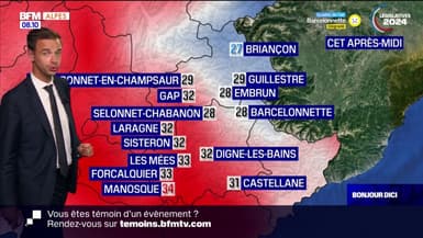 Météo Alpes du Sud: le soleil domine toute la journée, jusqu'à 31°C à Gap