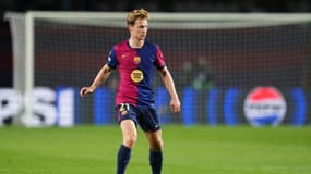 Frenkie De Jong lors du match entre Barcelone et les Young Boys Berne (5-0, Ligue des champions), le 1er octobre 2024