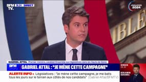 Gabriel Attal: "Si les extrêmes venaient à gagner les élections, ce serait une catastrophe pour la vie des Français"