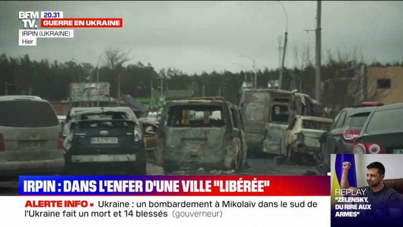 Guerre en Ukraine: à Irpin, le goût amer de la libération