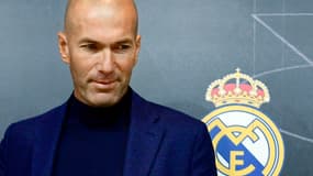 Zinédine Zidane après avoir annoncé sa démission, le 31 mai 2018 à Madrid