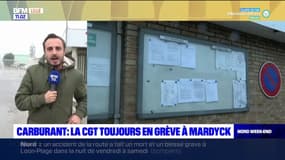 Crise du carburant: la CGT toujours en grève à Mardyck