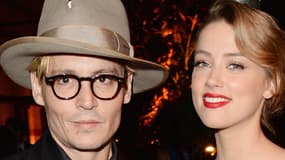 Johnny Depp et Amber Heard en janvier 2014 à Los Angeles.
