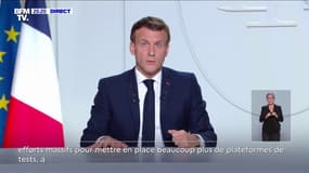 Covid-19: Emmanuel Macron évoque un vaccin pour "l'été", selon "les scientifiques"