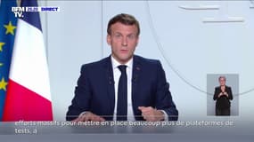 Covid-19: Emmanuel Macron évoque un vaccin pour "l'été", selon "les scientifiques"