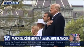 Cérémonie à la Maison-Blanche : la Marseillaise est jouée, accompagnée de 21 coups de canon