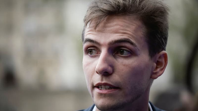 Erik Tegnér, ex-membre du parti Les Républicains, lors de sa campagne pour la présidence des "Jeunes LR", le 5 septembre 2018