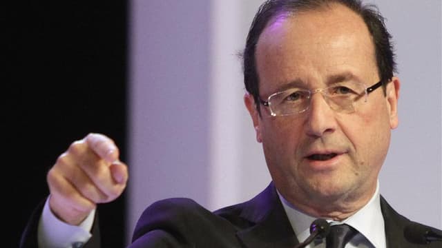 Le ministre de l'Economie François Baroin juge choquants les propos du candidat socialiste François Hollande, qui a accusé Nicolas Sarkozy d'avoir mis en place un "Etat UMP". /Photo prise le 11 février 2012/REUTERS/Jean-Philippe Arles