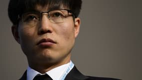 Shin Dong-hyuk, rescapé d'un camp nord-coréen, à une conférence sur les droits de l'homme à Genève en février 2013