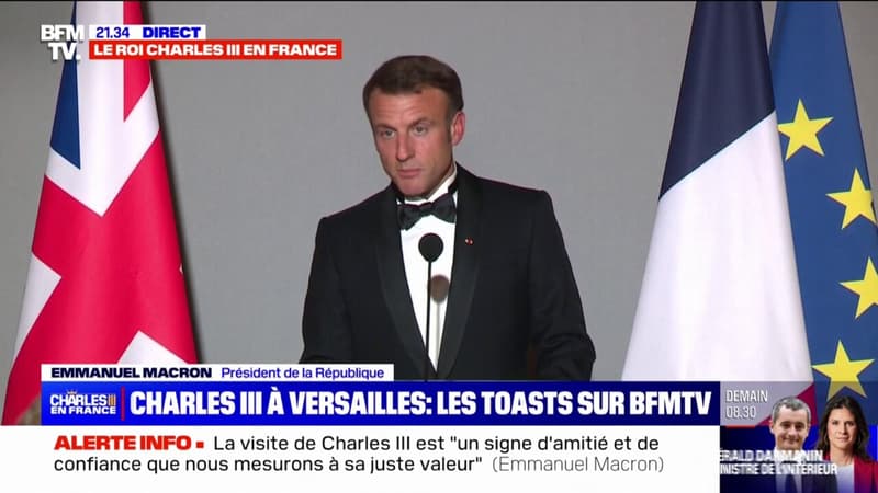 Emmanuel Macron à Charles III: 