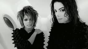 Michael Jackson et Janet Jackson dans le clip de "Scream"