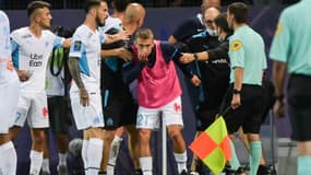 Valentin Rongier blessé par un projectile lors de Montpellier-OM