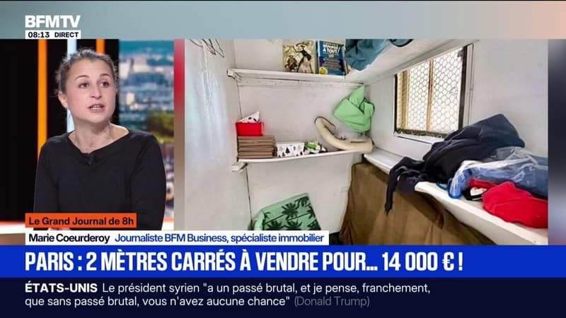 À Paris, une annonce immobilière propose à la vente une pièce de 2m² pour 14.000 euros