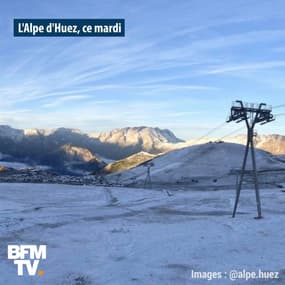 Les premières neiges de la saison sont tombées dans les Alpes
