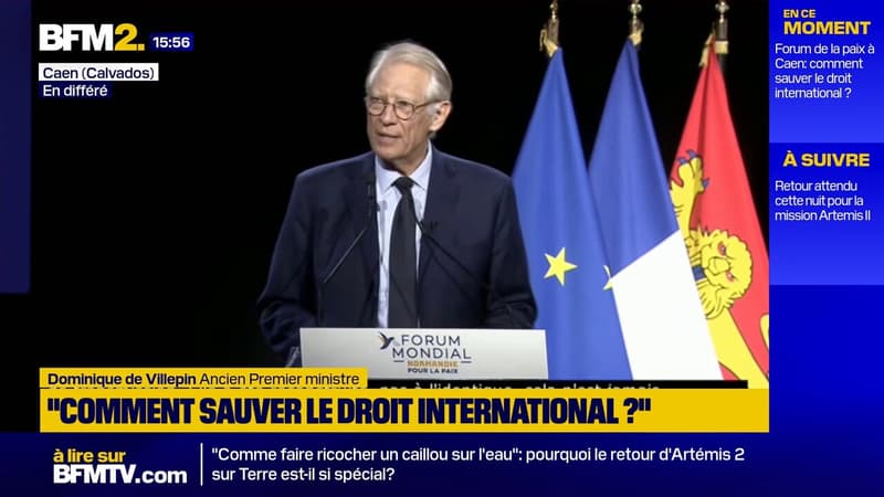 Dominique de Villepin sur Donald Trump: "Lorsqu'un dirigeant du monde peut laisser entendre 'qu'une civilisation va mourir ce soir', nous approchons d'une limite où ce n'est plus seulement le droit qui vacille"