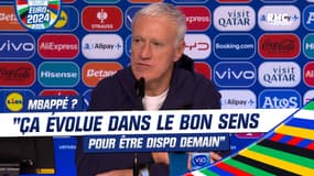 France - Pays-Bas : Mbappé ? "Ça évolue dans le bon sens pour être dispo demain", annonce Deschamps