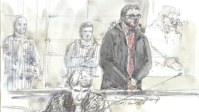 Bilal Taghi lors de son jugement, le 19 novembre 2019, à la cour criminelle de Paris