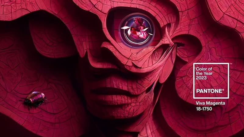 Pantone désigne viva magenta comme couleur de l'année 2023