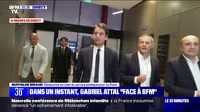 Face à BFM: Gabriel Attal est arrivé dans les studios 