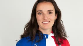 La Française Marie Bochet, octuple championne paralympique (catégorie "Debout") en descente, super-G, géant (et super-combiné en 2014 à Sotchi et slalom à Pyeongchang en 2018), le 4 octobre 2021 à Romilly-sur-Seine, lors de la présentation de l'équipe de France avant les JO-2022 à Pékin