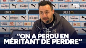 OM 0-2 Nantes : "On a perdu en méritant de perdre", concède De Zerbi