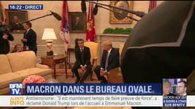 "Cette relation est plus forte que jamais", a déclaré Emmanuel Macron depuis le Bureau ovale