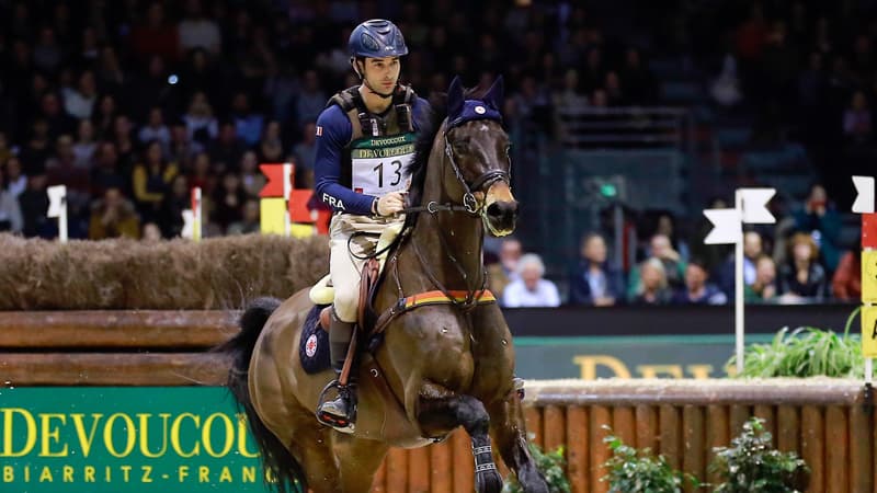 Le cavalier tricolore Astier Nicolas au Jumping International de Bordeaux en 2020