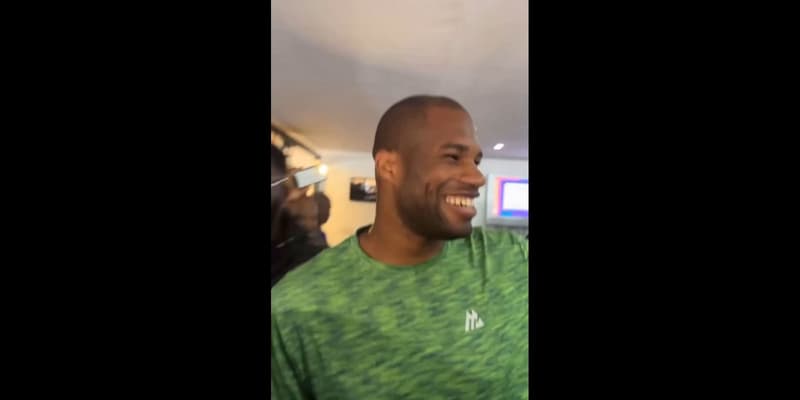 Daniel Dubois lors d'une fête organisée chez lui avant son combat contre Usyk - le 19/07/2025
