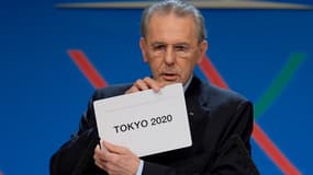 Jacques Rogge, président du Comité international olympique, annonce la victoire de Tokyo pour accueillir les Jeux olympique d'été en 2020 le 7 septembre 2013.