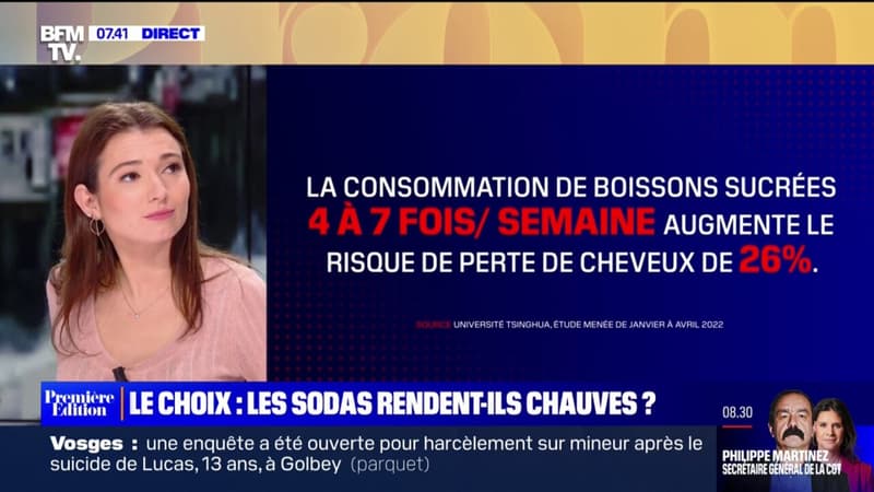 Une étude chinoise établit un lien entre la consommation de boissons sucrées et la perte de cheveux