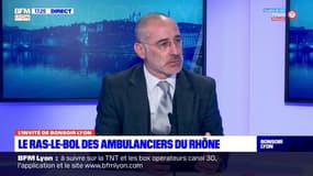 Ambulanciers du Rhône: "je suis inquiet pour les patients", confie Brunot Basset
