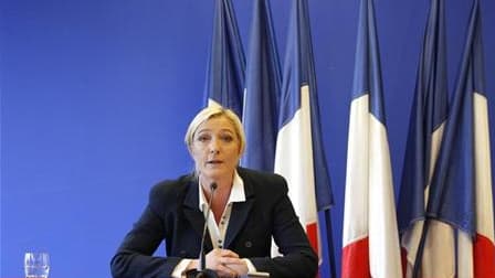 Plusieurs cadres et élus du Front national accusés d'être sortis de la ligne modérée fixée par sa présidente Marine Le Pen sont convoqués le 16 juin devant la commission des conflits, où ils risquent du blâme à l'exclusion. /Photo prise le 21 mars 2011/RE
