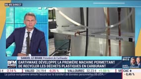 Samuel Le Bihan (Earthwake): Earthwake développe la première machine permettant de recycler les déchets plastiques en carburant - 17/07