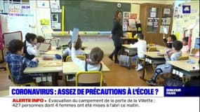Paris: à l'école, des mesures face au coronavirus