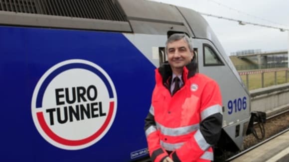 Jacques Gouron, le patron d'Eurotunnel.