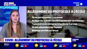 Covid : Allègement du protocole à l'école