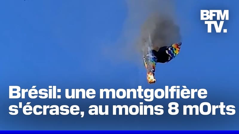 Au Brésil, une montgolfière s'est écrasée avec 21 personnes à bord