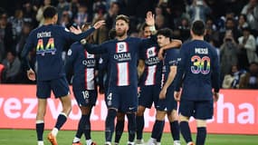 Les Parisiens lors de la 35e journée de Ligue 1.