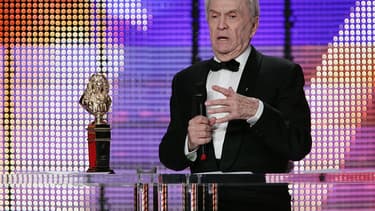 L'acteur Robert Hirsch en 2007, durant la cérémonie des Molière.