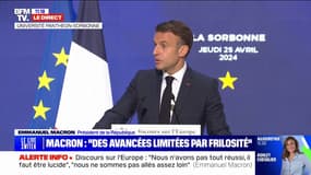 Emmanuel Macron: "Malgré cette conjonction inédite de crises, rarement l'Europe aura autant avancé"