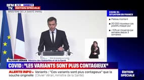 Olivier Véran sur les variants du virus: "Ce que nous voulons éviter, c'est une épidémie dans l'épidémie"