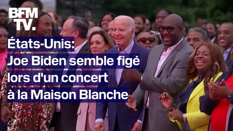 États-Unis: Joe Biden semble figé parmi le public d'un concert donné à la Maison Blanche