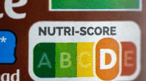 Un Nutri-Score D sur un emballage (illustration)