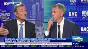 Bernard Charlès (Directeur Général de Dassault Systèmes): "L'idée, c'est que vous puissiez voir sur des écrans gigantesques le fonctionnement de votre entreprise, comme dans le film Matrix"