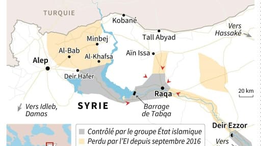 Le bastion jihadiste de Raqa sous pression
